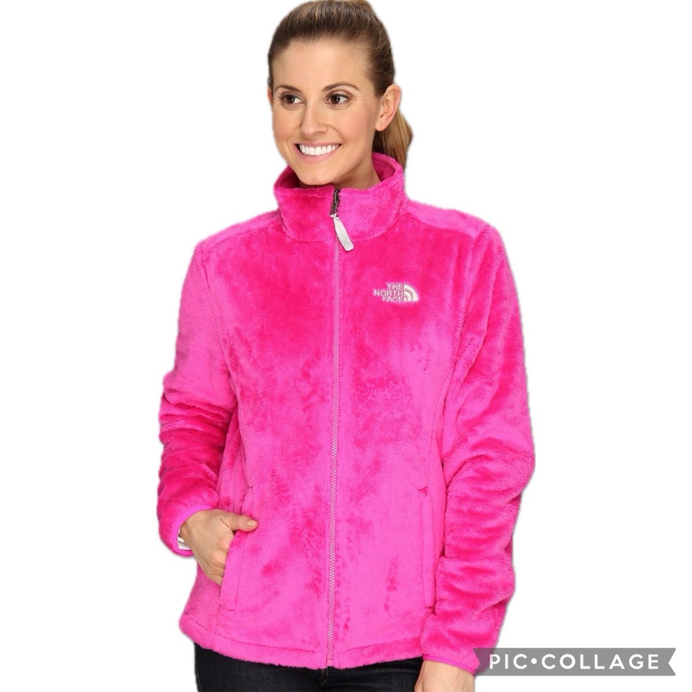 The North Face Osito 2 Silken Fleece Full Zip Jacket In Pink Fuchsia LMTD Color